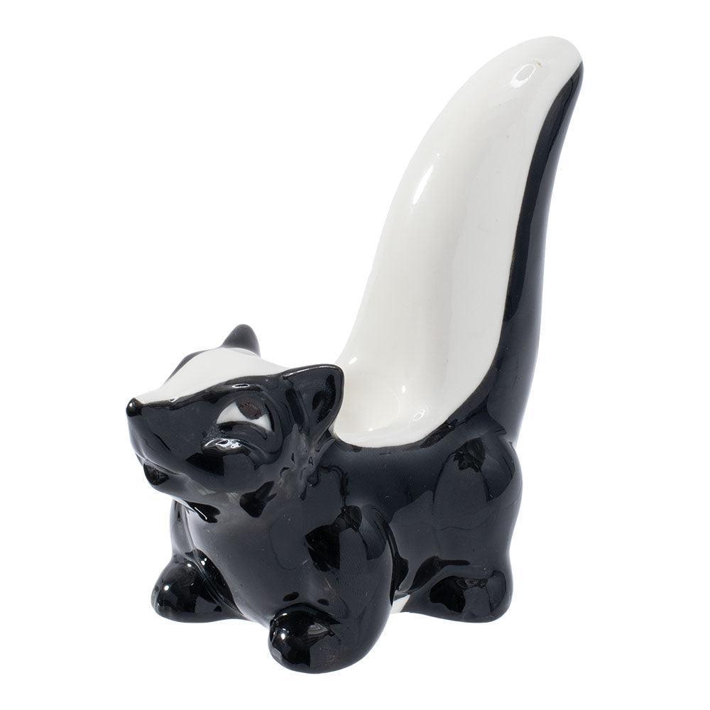 Wacky Bowlz Skunk Ceramic Hand Pipe - 4.5" - SmokeWeed.com