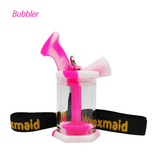 Waxmaid 3″ Silicone Glass Mini Bubbler - SmokeWeed.com