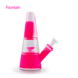 Waxmaid 7.87" Fountain Silicone Glass Water Pipe - SmokeWeed.com