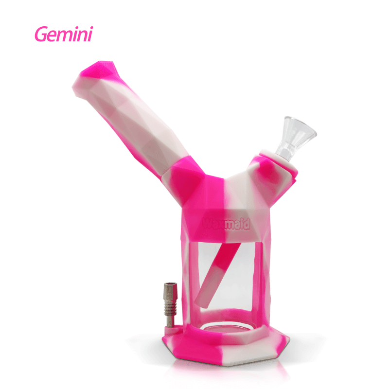 Waxmaid Gemini 2-IN-1 Water Pipe&Nectar Collector - SmokeWeed.com