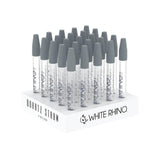 White Rhino Quartz Dab Straw w/ Silicone Cap | 5" | 25pc Display - SmokeWeed.com
