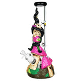 Witch Way 3D Painted Beaker Water Pipe - 14" / 14mm F - SmokeWeed.com