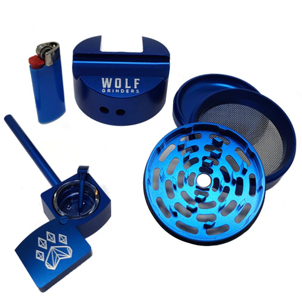 Wolf Grinders Combo Crusher All-In-One Cannabis Kit | 2.7" Wolf Grinders Combo Crusher All-In-One Cannabis Kit | Packaging - SmokeWeed.com