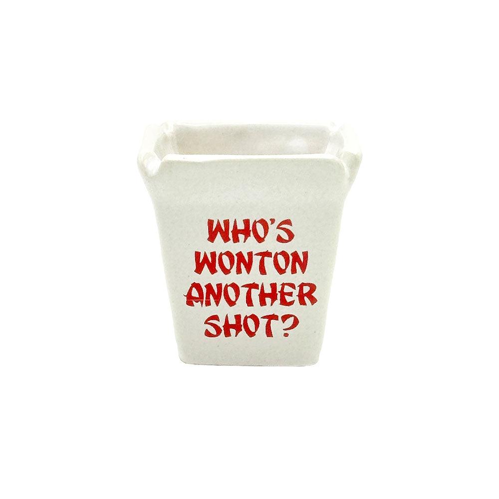 Wonton Take Out Ceramic Shot Glass - 2oz - SmokeWeed.com