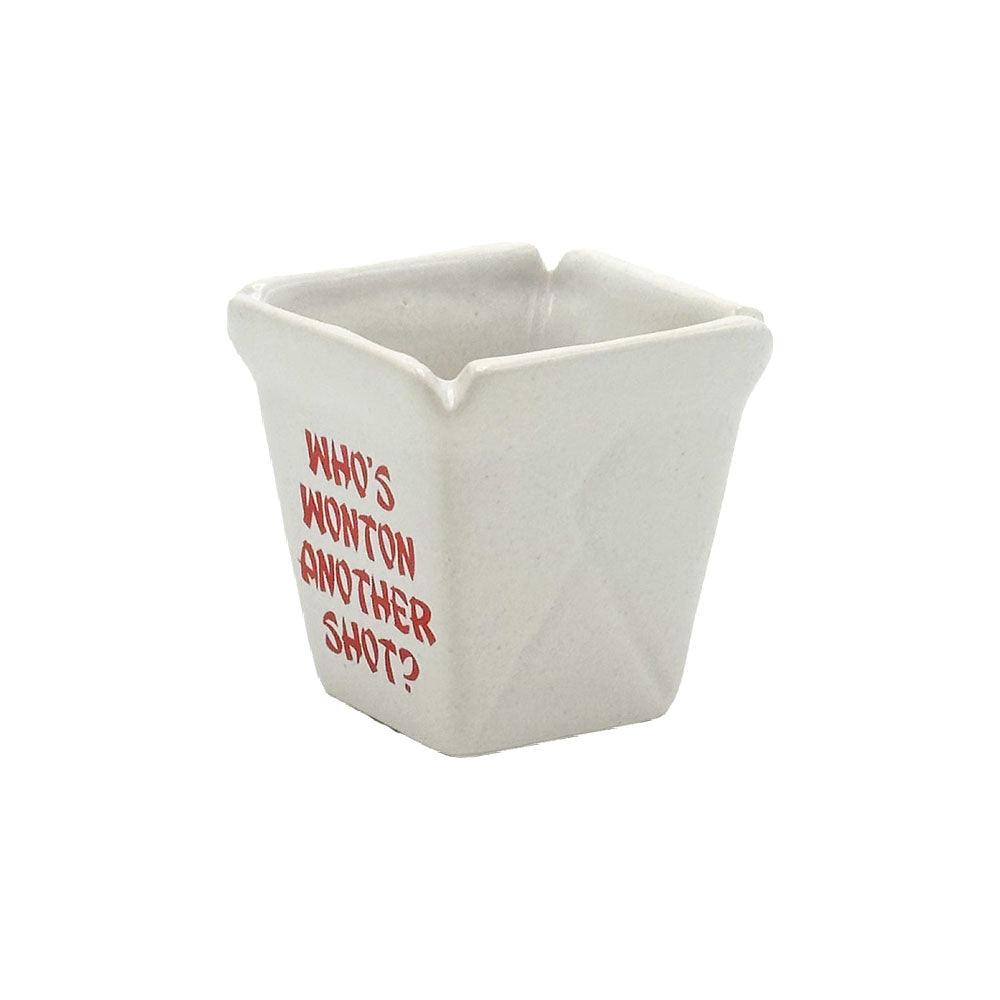 Wonton Take Out Ceramic Shot Glass - 2oz - SmokeWeed.com