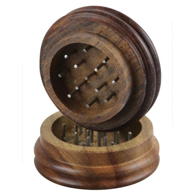 Wood 2pc Grinder | 2 Inch Round - SmokeWeed.com