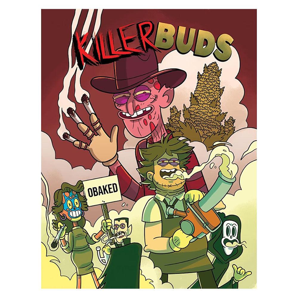 Wood Rocket Killer Buds Adult Coloring Book - 8.5"x11" - SmokeWeed.com