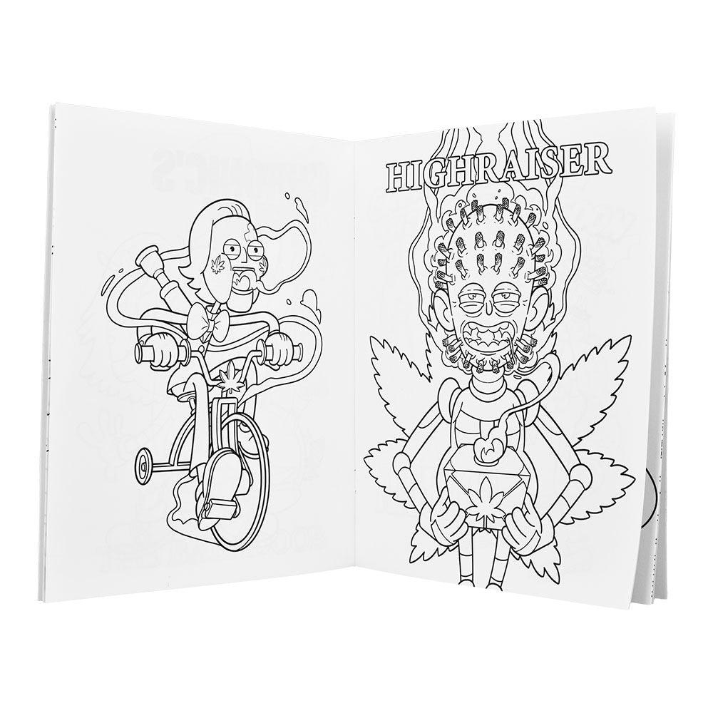 Wood Rocket Killer Buds Adult Coloring Book - 8.5"x11" - SmokeWeed.com