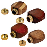 Wood Smoking Stone w/ Brass Chamber - SmokeWeed.com