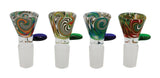 Worked Herb Slide - 19mm Male / Colors Vary - SmokeWeed.com