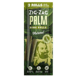 Zig Zag Natural King Palm Rolls | 2pk | 15pc Display - SmokeWeed.com