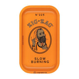 Zig Zag Small Metal Rolling Tray | Orange - SmokeWeed.com